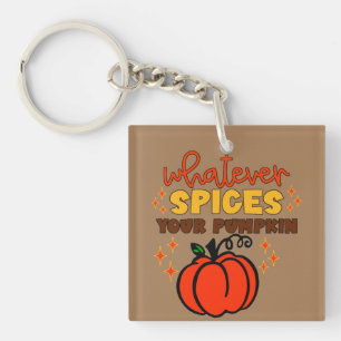 Wat voor specerijen je pompoen ook - Herfst pompoe Sleutelhanger