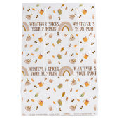 Wat voor spekjes je pompoen cadeau medium cadeauzakje (Achterkant)