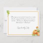 Wat voor Turkije? Innocent Cats, Happy Thanksgivin Kaart (Achterkant)