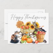 Wat voor Turkije? Innocent Cats Thanksgiving Brief Briefkaart (Voorkant / Achterkant)