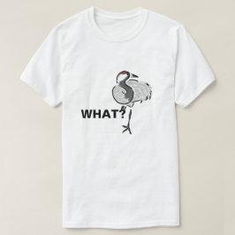 Wat vraagt heronvogel. Grappig aanpasbaar T-shirt