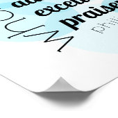 Wat waar is, nobel, toch, Filippijnen 4:8 Poster (Hoek)