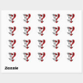 wat waarom hoe vraagteken hart sticker (Vel)