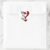 wat waarom hoe vraagteken hart sticker (Tas)