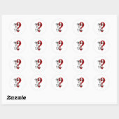 wat waarom hoe vraagteken ronde sticker (Vel)