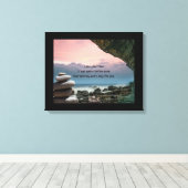 Wat wacht op stretched canvas afdrukken (Insitu (Houten vloer))