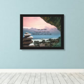 Wat wacht op stretched canvas afdrukken (Insitu (Houten vloer))