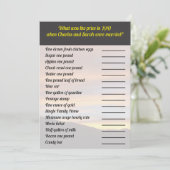 Wat was het prijsspel | Familiereünie zonsondergan Kaart (Staand voorkant)