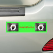 WAT WASHINGTON D.C. ALLEMAAL OVER GAAT BUMPERSTICKER (Op auto)