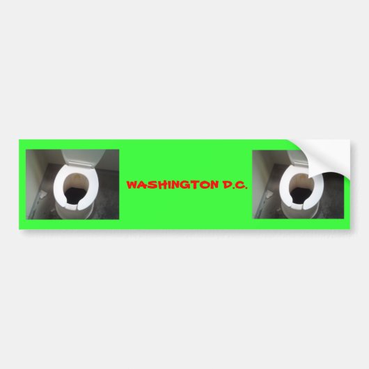 WAT WASHINGTON D.C. ALLEMAAL OVER GAAT BUMPERSTICKER (Voorkant)