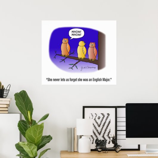 Wat? Wat? Poster (Thuiskantoor)