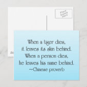 Wat we achterlaten briefkaart (Voorkant / Achterkant)