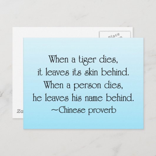 Wat we achterlaten briefkaart (Voorkant / Achterkant)