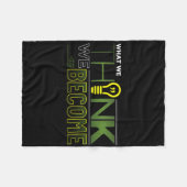 Wat we denken dat we Sticker worden Fleece Deken (Voorkant (Horizontaal))
