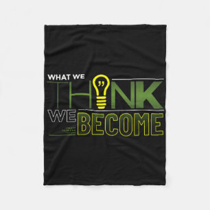 Wat we denken dat we Sticker worden Fleece Deken