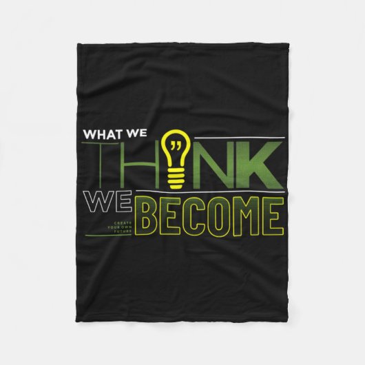 Wat we denken dat we Sticker worden Fleece Deken (Voorkant)