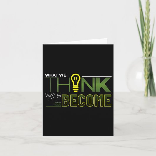 Wat we denken dat we Sticker worden Kaart (Voorkant)