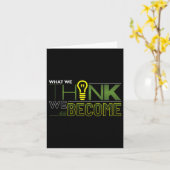 Wat we denken dat we Sticker worden Kaart (Gele Bloem)