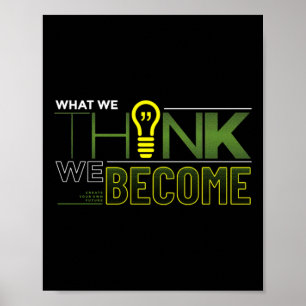 Wat we denken dat we Sticker worden Poster