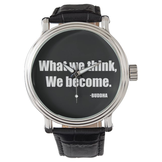 Wat we denken dat we worden. Boeddha Horloge (Voorkant)