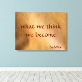 Wat we denken dat we worden canvas afdruk (Insitu (Houten vloer))