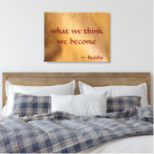 Wat we denken dat we worden canvas afdruk (Insitu (Slaapkamer))