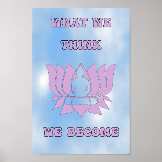 Wat we denken dat we worden poster (Voorkant)