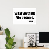 Wat we denken dat we worden poster (Thuiskantoor)