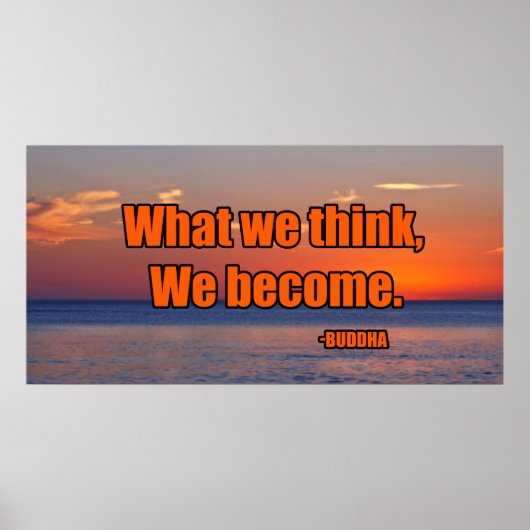 Wat we denken dat we worden poster (Voorkant)