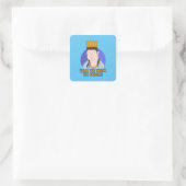 Wat we denken dat we worden vierkante sticker (Tas)