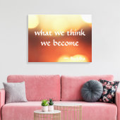 Wat We Denken Worden We - Boeddha Kunst Canvas Afdruk (Insitu (Woonkamer))