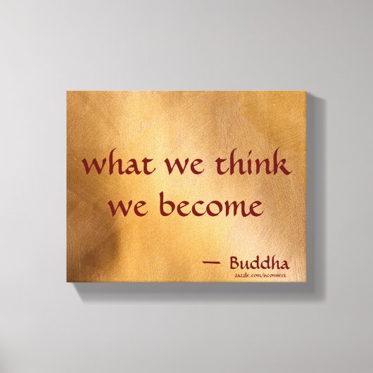 Wat We Denken Worden We Canvas Afdruk (Voorkant)