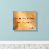 Wat We Denken Worden We Canvas Afdruk (Insitu (Houten vloer))