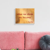 Wat We Denken Worden We Canvas Afdruk (Insitu (Woonkamer))