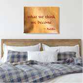Wat We Denken Worden We Canvas Afdruk (Insitu (Slaapkamer))