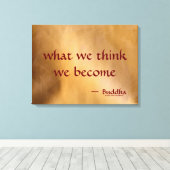 Wat We Denken Worden We Canvas Afdruk (Insitu (Houten vloer))