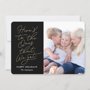 Wat We Hebben BEWERKBARE KLEUR Kerst Foto Kaart