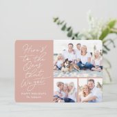 Wat We Hebben BEWERKBARE KLEUR Kerst Foto Kaart (Staand voorkant)