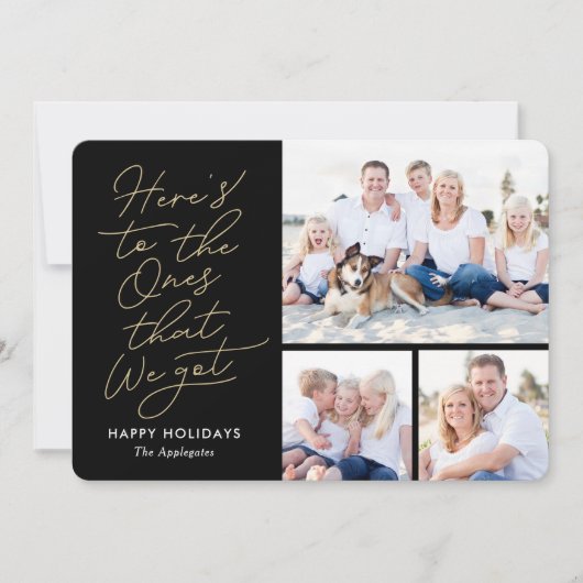Wat We Hebben BEWERKBARE KLEUR Kerst Foto Kaart (Voorkant)