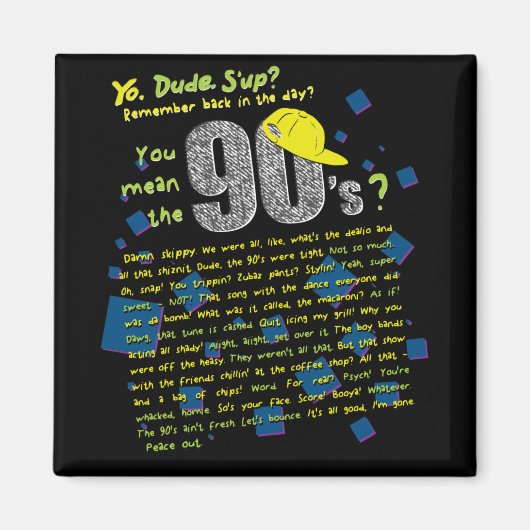 Wat we in de jaren '90 zeiden magneet (Voorkant)