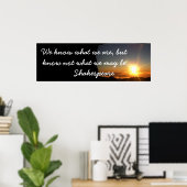 Wat we kunnen zijn - Shakespeare citaat Poster (Thuiskantoor)