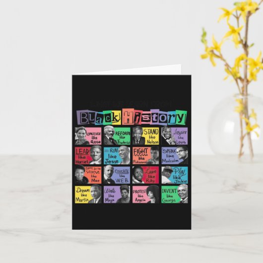 Wat we leren van Black History Sticker Kaart (Gele Bloem)