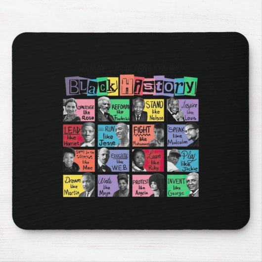 Wat we leren van Black History Sticker Muismat (Voorkant)