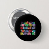 Wat we leren van Black History Sticker Ronde Button 5,7 Cm (Voorkant /achterkant)