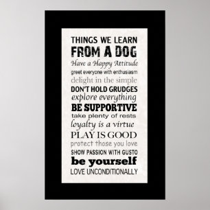 Wat we leren van een hond-Poster Poster