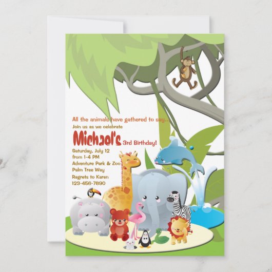 Wat we zullen zien op de uitnodiging van de Z00-Bi (Voorkant)