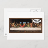Wat, weer vis? - Funny last Supper Holiday Meal Feestdagenkaart (Voorkant / Achterkant)