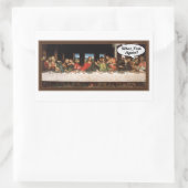 Wat, weer vis? - Funny last Supper Holiday Meal Rechthoekige Sticker (Tas)