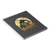 Wat weerwolf pompoen grafsteen volle maan notitieblok (Schuin)