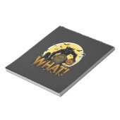 Wat weerwolf pompoen grafsteen volle maan notitieblok (Linkerzijde)